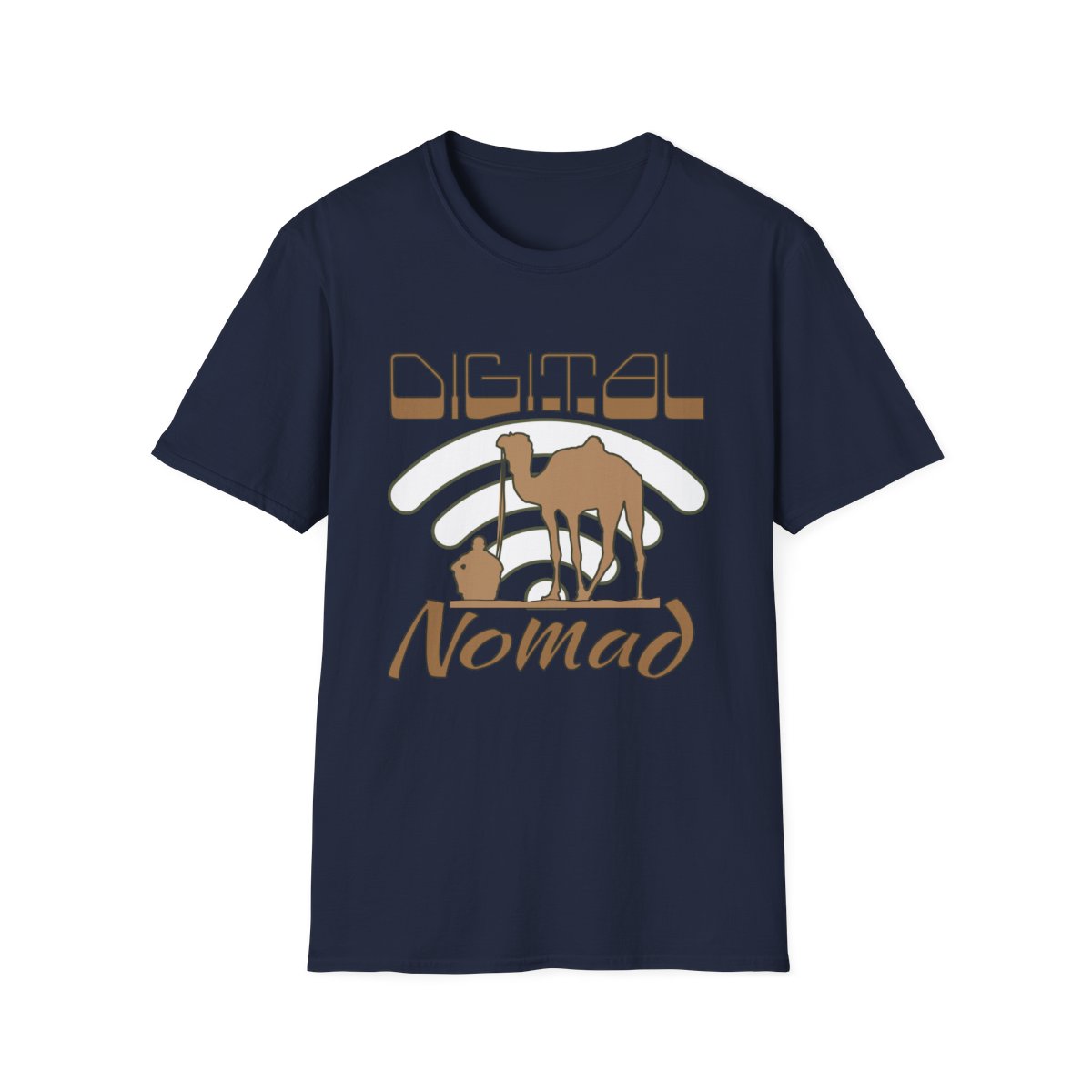 Nomadic camel and WiFi T-shirt